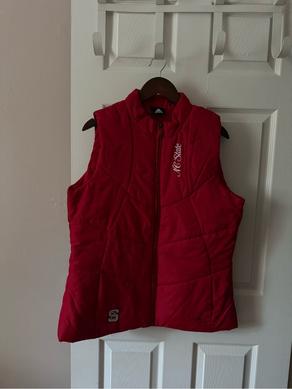 Adidas NC State Wolfpack Red Puffer Zip Up Best Men’s M Women’s XL